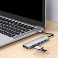 Miniatyrbild 11 av 11: 6 i 1 Multi-Port USB C Hub Docking Station 4K Stöds, A3D4 Y2L4 H9W1