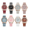 Miniatyrbild 7 av 11: Nytt Mode Casual Dam Quartz Klocka PU Läder Färg Armband Flicka Urtavla Klocka Studentpresenter O0X5 Pink One size