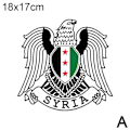 Miniatyrbild 10 av 11: Syrien Flagga Syrisk Vapen Multi Storlekar Bildekal Självhäftande VBest V5P9 A18x17cm One size