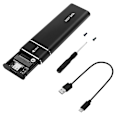 Miniatyrbild 1 av 11: M.2 NVMe SSD-kapsling USB 3.1 Gen 2 till NVMe PCI-E M.2 Drive SSD Hårddisk Ny black NGFF
