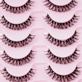 Miniatyrbild 3 av 11: 10 par ryska lösögonfransar D Curl Mink False R0F9 Fullständiga ögonfransar UK E2Y0 DH06-04 10 pairs