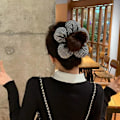 Miniatyrbild 8 av 11: Vit spetsfylld svamp kolon scrunchie fransk huvudbonad F5T3 E7C6 U7V7 V7X4 C 1pcs