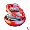 Miniatyrbild 7 av 11: Bil Luftfräschare Solenergi, Soldriven Bil Luftfräschare & Aromspridare, Roterande Luftrenare för Bilinteriör, Automatisk Rotation Black and red One size