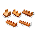 Miniatyrbild 2 av 11: Sushi Taco-hållare i trä, U-formad Sashimi-tallrik, Sushi Hand Roll-hållare Sushi Display Rack Serveringsbricka, Sushi Serveringsbräda Taco Display S three-compartment 1pcs