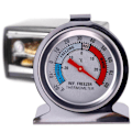 Miniatyrbild 8 av 11: Kylskåpstermometer i stål med urtavla för frys, temperaturmätare U.K-Fast