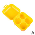 Miniatyrbild 6 av 11: Bärbar 4-facks Äggorganisatör Förvaringslåda Bricka yellow one size