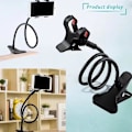 Miniatyrbild 7 av 11: Universell Lazy Mobiltelefon Svanhals Stativhållare Flexibel Säng Skrivbord Bordsklämma√ black one-size
