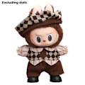 Miniatyrbild 1 av 11: 【Endast Kläder】17cm Labubu Kläder V1/v2 Sittande Party Set Dockkläder Klänning Vinyl Kostym Up I8n7 Winter Mocha 1pcs