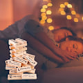Miniatyrbild 7 av 11: Trä Super Naughty Block Tower Spel Tumlande Stapling W4C7 För Par B1O5