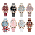 Miniatyrbild 10 av 11: Nytt Mode Casual Dam Quartz Klocka PU Läder Färg Armband Flicka Urtavla Klocka Studentpresenter O0X5 Pink One size
