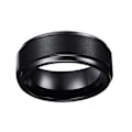 Miniatyrbild 5 av 11: Anti-ångest Spinner Fidgets Roterande Ringar Unisex Stål Svarta Ringar V5G2 Black2 12