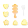 Miniatyrbild 1 av 11: Risform för barn Bento Triangel Sushi Form Gör-det-själv Onigiri Form Japanska Bento Tång Tillbehör Q5u4 A 6pcs