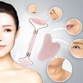 Miniatyrbild 4 av 11: Roller för Ansikte Hals Öga Harts Ansiktsmassage Instrument Hälsovård Scrapi V4E7 White shaped gua sha board 30g