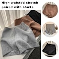 Miniatyrbild 5 av 11: Damshorts Sommar Slim A-Linje Shorts. гз Y3Y7 Z5H2 J1C6 R7I6 Y1Q3 E7V7 D8A6  gray XL