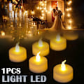 Miniatyrbild 2 av 11: CZQIKEDA Tealights, 1/18/25 st batteridrivna flamlösa LED-te flashing yellowA One-size