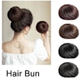 Miniatyrbild 3 av 11: Hårknut med boll Hårknut Syntetiskt Hårknutsförlängning Donut Verktyg Knuthår Rulle Hår Chignon Styling U6p2 dark 1pcs