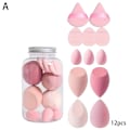 Miniatyrbild 4 av 11: 14 st Driftflaska Puff Set Vattendroppe Gourd Diagonal Skuren Puff Smink Ägg Set brown 14pcs