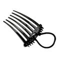 Miniatyrbild 11 av 11: Bandette Kam, Bandette Kam med Elastiskt Band, Hästsvans UP K9B2 Bump it M2M0 blackA one-size 5pcs
