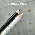 Miniatyrbild 6 av 11: 2-i-1 Eyelinerpenna Vattentät Mjuk Långvarig Dubbelanvändning Svart Eyeliner black+white 1.1g