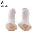 Miniatyrbild 6 av 11: CUIKOSAER Vintertofflor Foder Plysch Päls Tofflor Foder Slip-in, Innersulor för Crocs Tofflor Ersättning, Vit Pälsinsats, Varma Hustomtar Fleece White 35-36