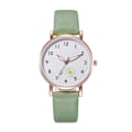 Miniatyrbild 1 av 11: Lysande Klocka Nattlysande Kvinnor Söt Läder Enkel Urtavla Klockor Quartz Liten L2m4 Green One size