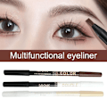 Miniatyrbild 3 av 11: 2-i-1 Eyelinerpenna Vattentät Mjuk Långvarig Dubbelanvändning Svart Eyeliner black+white 1.1g