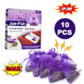 Miniatyrbild 11 av 11: 10-pack Lavendelpåsar Torkade Blommor Doftpåsar För Hemmet Lila Doft G7P6