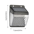 Miniatyrbild 2 av 11: Solarlampor Utomhus Trädgård Hem Super Stark Kropp Led Gatutrappa Vattentät Belysning Q1w6 Warm light 1pcs