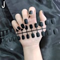 Miniatyrbild 1 av 11: 24 st matta korta nagelbitar i hudton black 24pcs
