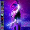 Miniatyrbild 4 av 11: RGB LED Fiber Optic Whip-360° Vridbar Ljusstark Flow Toy Rave Hot Y7 Macaron green handle one size