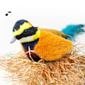 Miniatyrbild 7 av 11: Fågel Kattleksak Interaktiv Leksak Fladdrande Livlig Fågelkvitter R4V7 C 1pcs