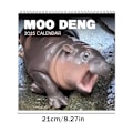 Miniatyrbild 2 av 11: Moo Deng Kalender, Roliga Hippo Väggkalendrar, 2025 Moo Kalendrar Deng 'AU.