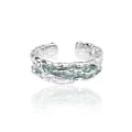 Miniatyrbild 1 av 11: Blå Våg Armband Ring Nisch High-end Design Armband Mode Ring Mångsidigt Par W3J6 D 1pcs