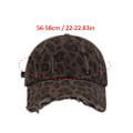 Miniatyrbild 2 av 11: Basebollkeps Leopardmönster Retrostil För Kvinnor Trendig På Stan Cool Personlighet Får Ansiktet Att Se Mindre Ut Spetsig Hatt Solskydd khaki One size