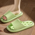 Miniatyrbild 5 av 11: Sommar Inomhus Halkfria Hemtofflor Badrum Mjuka Sulor Flip-f khaki 36/37