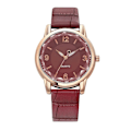 Miniatyrbild 1 av 11: Nytt Mode Casual Dam Quartz Klocka PU Läder Färg Armband Flicka Urtavla Klocka Studentpresenter O0X5 Red One size