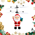 Miniatyrbild 9 av 11: Flygande Jultomteleksaker, Jultomteflygplansleksak, Elektrisk Jultomtehelikopterleksak, Infraröd Induktionskontrollleksak, Jultomte