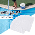 Miniatyrbild 10 av 11: Filterstrumpa Poolskydd Simbassäng Skräp Set Uppblåsbara Skräpskydd K6K9 whiteD 30pcs