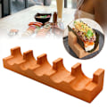 Miniatyrbild 4 av 11: Sushi Taco-hållare i trä, U-formad Sashimi-tallrik, Sushi Hand Roll-hållare Sushi Display Rack Serveringsbricka, Sushi Serveringsbräda Taco Display S three-compartment 1pcs