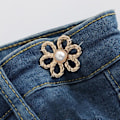 Miniatyrbild 10 av 11: Justeringsknapp Metall Åtdragning Midjeband Nål Klädesplagg N3 Jeans Midja H0R F2Y1 sliver one-size