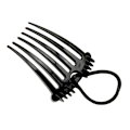 Miniatyrbild 10 av 11: Bandette Kam, Bandette Kam med Elastiskt Band, Hästsvans UP K9B2 Bump it M2M0 blackA one-size 2pcs