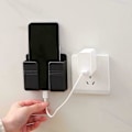 Miniatyrbild 10 av 11: Mobiltelefonhållare Stativ För iPhone Väggfäste Hållare Självhäftande Stativ W0A ST golden One-size