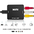 Miniatyrbild 7 av 11: AV Till HDMI-kompatibel Skalare Adapter HD Video Komposit Konverter RCA HOTHOT AV TO HDMI One-size