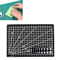 Miniatyrbild 9 av 11: RJSQAQE Självläkande Skärmatta, A3/A4/A5 Roterande Skärmatta Dubbelsidig 5-Lagers Hantverksskärbräda för Tyg Quilting Patchwork Konst Hobby A5 Green 1pc