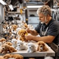 Miniatyrbild 6 av 11: Min Realistiska Robothundvalp Elektronisk Interaktivt Husdjur För Flickor Gåvor -AA Hund E5K1
