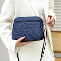 Miniatyrbild 3 av 11: Ny Dam Crossbody Väska Praktisk Broderi Diamanter Rutnät Sho Black One size