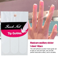 Miniatyrbild 10 av 11: 1-pack (48 st) Fransk Manikyr Nagelkonst Tips Form Guide Bästa Schablon USN DIY UK