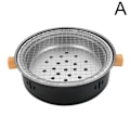 Miniatyrbild 7 av 11: Bärbar Grillkolgrill i Rostfritt Stål, Delbar BBQ Black One size