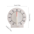 Miniatyrbild 2 av 11: Minut Timer Mekanisk Manuell Matlagnings Timer Urverk varm White 1pcs