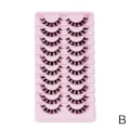 Miniatyrbild 9 av 11: 10 par ryska lösögonfransar D Curl Mink False R0F9 Fullständiga ögonfransar UK E2Y0 DH06-05 10 pairs
